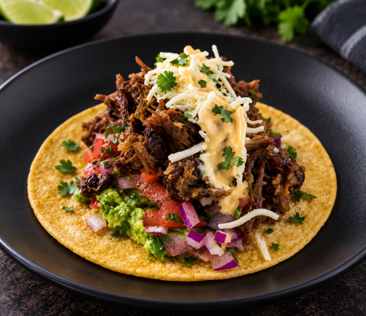 Tacos au boeuf effiloché